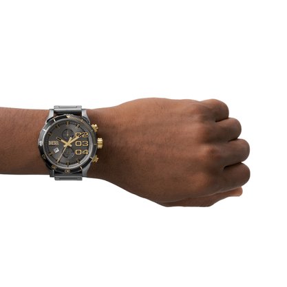 Relógio Diesel Double Down Masculino Grafite e Dourado DZ4614B1