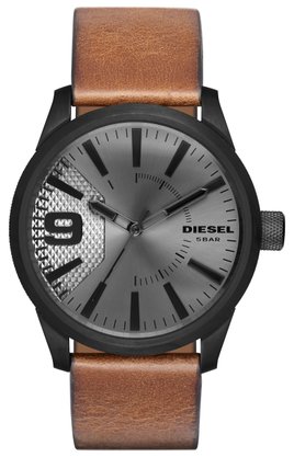 Relógio Diesel Masculino Couro Marrom e Preto e Grafite  DZ1764B1-G2NX