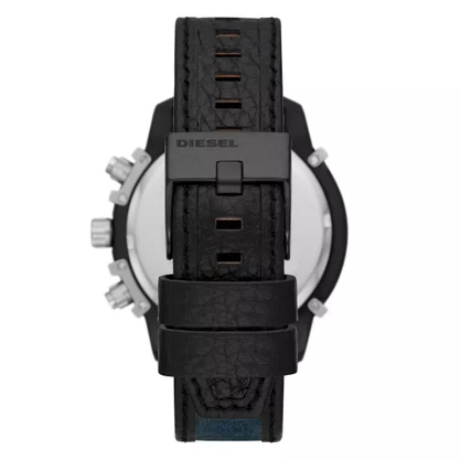 Relógio DIESEL Grifeed Preto e Prata com Jeans DZ4572B1