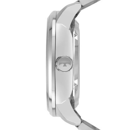 Relógio TECHNOS masculino automático prata azul G3265AS/1A