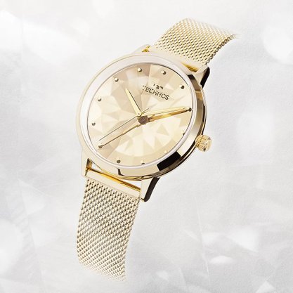 Relógio Technos Feminino Dourado 203AAI/1D