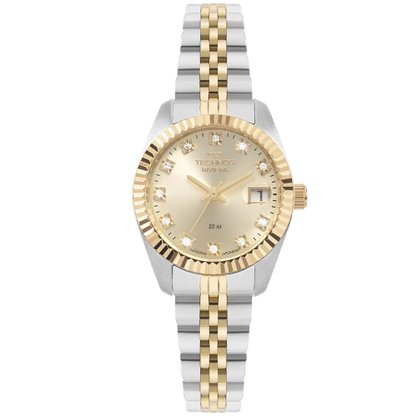 RELÓGIO TECHNOS FEMININO RIVIERA BICOLOR