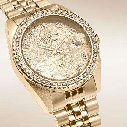 Relógio Technos Feminino Riviera Dourado 2117LFK/1D