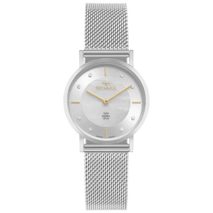 RELÓGIO TECHNOS FEMININO SLIM PRATA