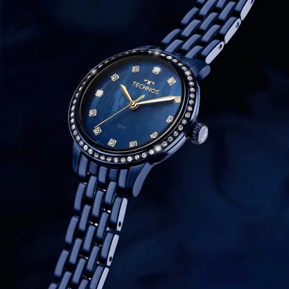 Relógio Technos Feminino St.moritz Azul 2035NCF/1A
