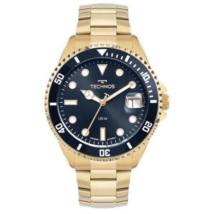RELÓGIO TECHNOS MASCULINO ACQUA DOURADO