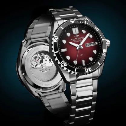 Relógio Technos Masculino Automático Prata 8205PA/1R