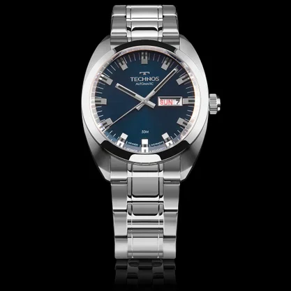 Relógio Technos Masculino Automatico Prata 8205OV/1A