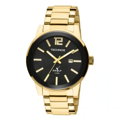 RELOGIO TECHNOS MASCULINO GOLF DOURADO