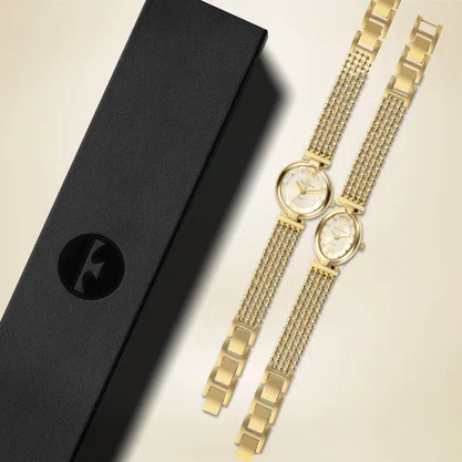 Relógio Technos Feminino Mini Joia Dourado 2035MZH/1D