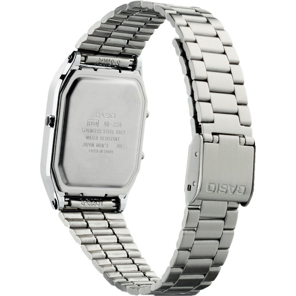Relógio Casio Vintage Prata e Azul AQ-230A-2A1MQYDF