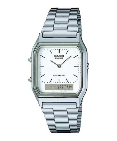 Relógio Casio Vintage Prata AQ-230A-7BMQ-SC