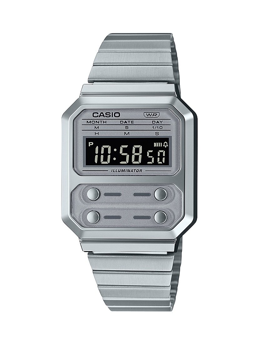 Relógio Casio Vintage Prata A100WE-7BDF-SC