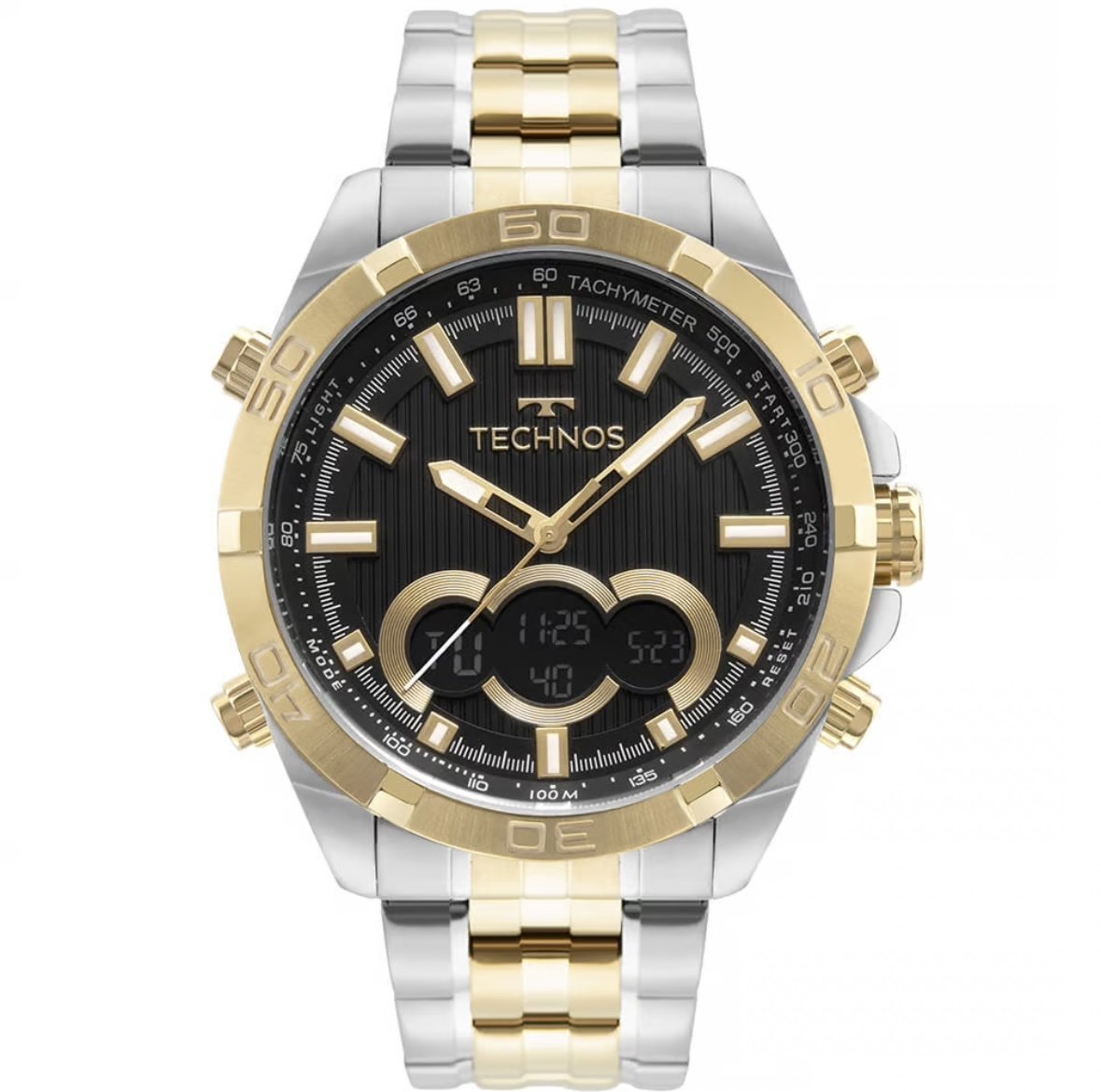 Relogio Technos Masculino Digitech Dourado BJK629AA/1P