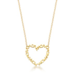 Colar Coração Amor em Ouro Amarelo