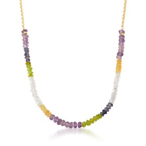 Colar Lanzara Doador em Ouro Amarelo com Pedras Brasileiras