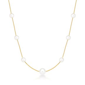Colar Pérolas em Ouro Amarelo