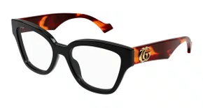 Óculos de Grau Gucci Preto e Havana GG14240-007