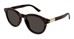 Óculos de Sol Gucci GG1501S 002 - Marrom Havana Escuro Brilhante 52