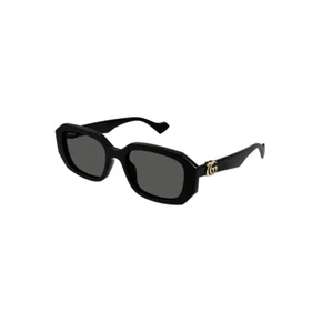 Óculos de Sol Gucci GG1535S-001 54 Acetato Preto com lentes na cor Fumê