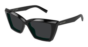 Óculos de Sol SAINT LAURENT SL657 001 Preto/Preto 54-16-140 Novo Autêntico-