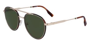 OCULOS LACOSTE HAVANA E DOURADO AMARELO