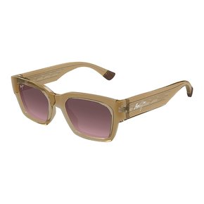 OCULOS MAUI JIM KENUI MARROM TRANSPARENTE POLARIZADO