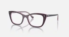 OCULOS RAYBAN ARMAÇÃO VIOLETA SOBRE ROSA PRETO