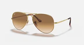 OCULOS RAYBAN AVIATOR METAL II METAL DOURADO PRETO