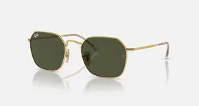 OCULOS RAYBAN JIM ARMAÇÃO DOURADO ARISTA PRETO
