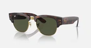 OCULOS RAYBAN MEGA CLUBMASTER ARMAÇÃO HAVANA  PRETO