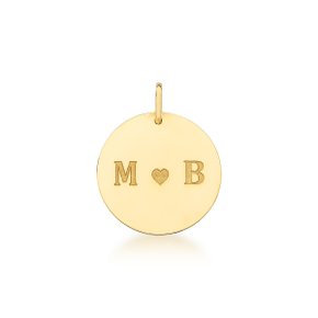 PINGENTE AU AM PLACA RETANGULAR M B