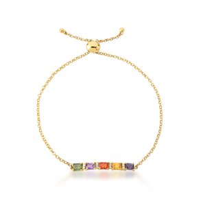 Pulseira em Ouro Amarelo com Safiras e Diamantes
