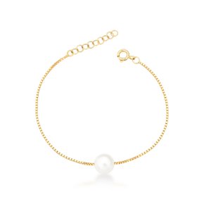 Pulseira Pérola em Ouro Amarelo