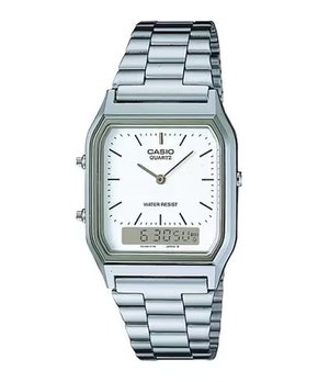 Relógio Casio Vintage Prata AQ-230A-7BMQ-SC