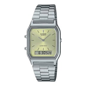 Relógio Casio Vintage Prata e Verde AQ-230A-9AMQYDF