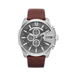 Relógio DIESEL Masculino Couro marrom Mega Chief DZ4290