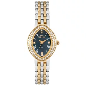 Relógio Technos Feminino Oval em Aço Bicolor 2035NBO/1A