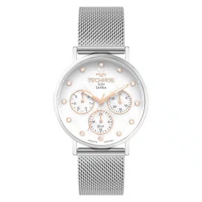 Relógio Technos Feminino Slim Prata 6P29ALZ/1B