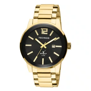 Relógio Technos Masculino Golf Dourado 2115TTS/4P