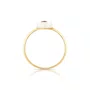 Anel em ouro amarelo com Madre Pérola Oval e Ametista Oval