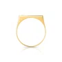 Anel em Ouro amarelo de chapa com diamante