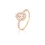 Anel em Ouro Rose com Morganita e Diamantes
