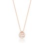 Colar em Ouro Rose com Morganita e Diamantes