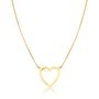 Colar Coração ouro amarelo com Diamante