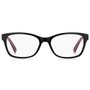 OCULOS ARMAÇÃO PRETO LISO/ROSA LISTRADO DENTRO CHRY PRETO