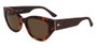 OCULOS LACOSTE GATO HAVANA AMARELO
