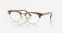 OCULOS RAYBAN CLUBMASTER HAVANA DOURADO PRETO