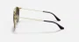 OCULOS RAYBAN METAL DOURADO COM PRETO PRETO