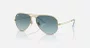 OCULOS RAYBAN METAL MASC.AVIATOR ARISTA CLEAR GRADIENT BROWN PRETO